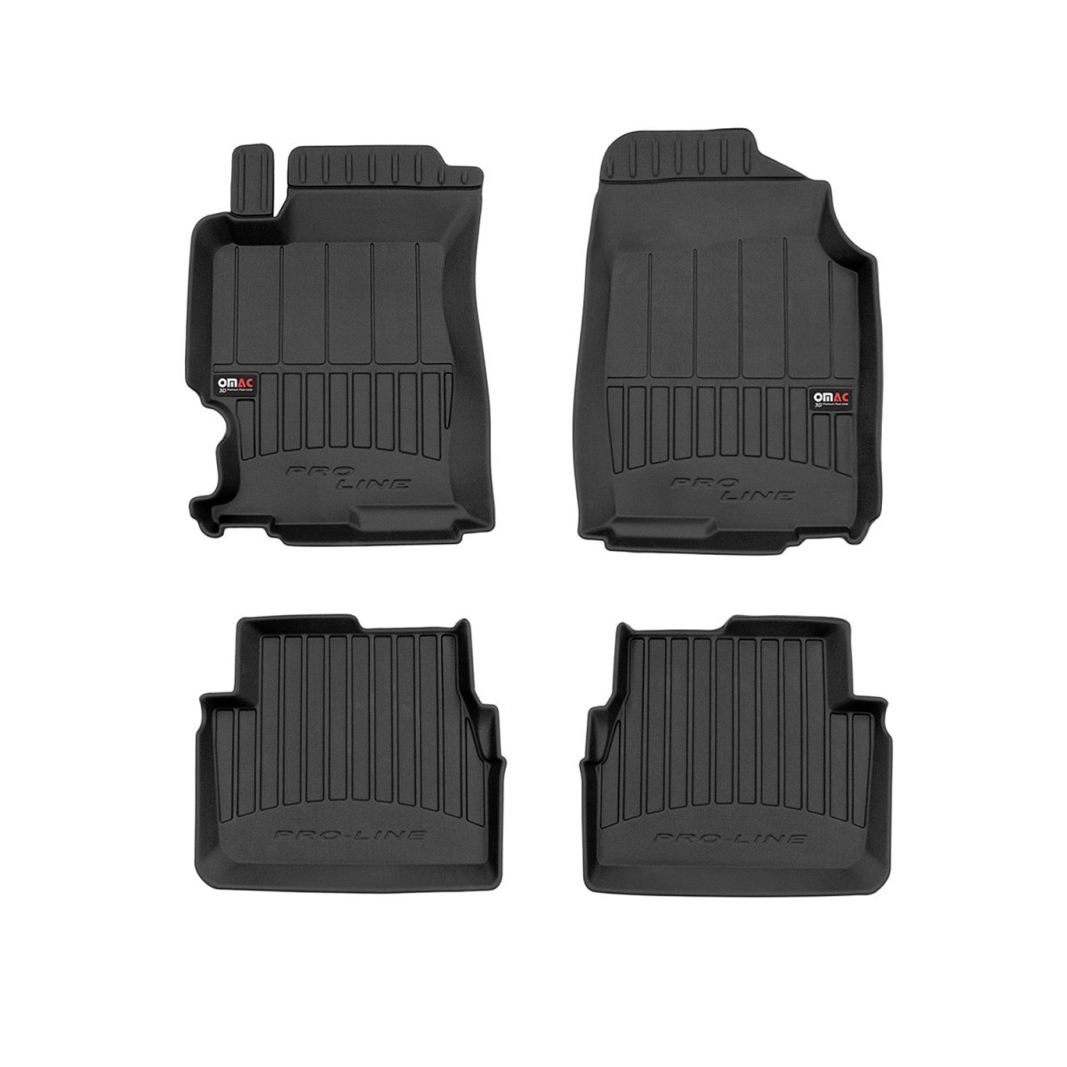Mazda 6 Floor Mat - Omac - Proline Premium TPE 4 Pcs - Black - '03-'08
